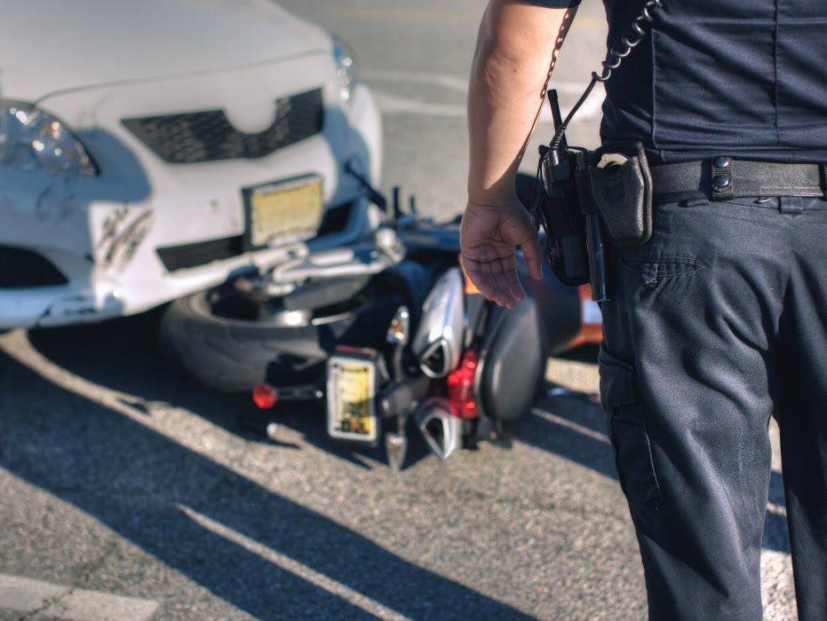 What steps should you take immediately following a motorcycle accident before contacting a lawyer?